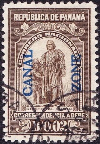 Canal Zone - 1915 - 2 Cents Olive Brown Overprinted Panama Postage Due Issue J5