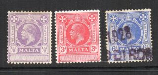 Malta George V Revenues Selection To 6d