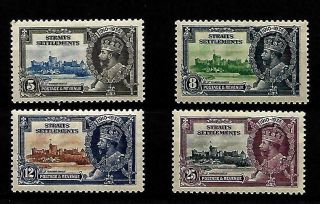 Straits Settlements,  1935 Silver Jubilee,  Very L/m/mint,  Majestic,