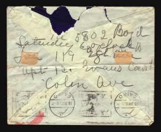 Egypt 1935 Airmail Cover to USA / Light Fold & Back Creasing - Z16620 2
