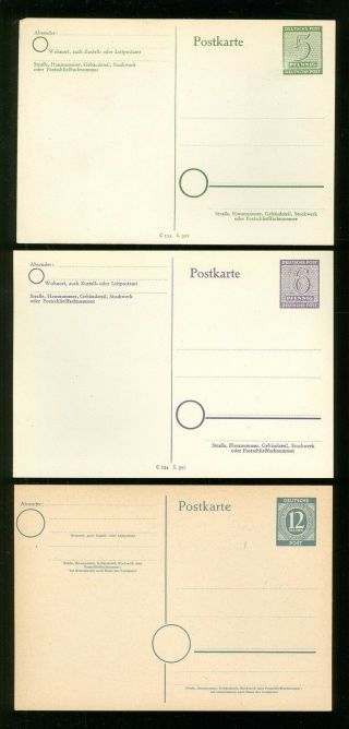 Germany M19 Postal Stationery Card (3 Pcs)