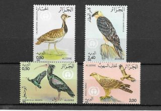 Algeria 1982 Birds Set Of 4 Nh