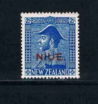 Niue - 1928 - Admiral Issue - Light Blue - Cowan Paper - Sc 47 [sg 49] 19