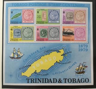 Trinidad & Tobago 312/324 Mnh 1979 Stamp Centenary Issue