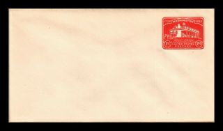 Dr Jim Stamps Us Mt Vernon Embossed Red 2c Postal Stationery Cover