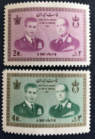 Middle East,  World Wide,  Old Stamps,  Album,  Full Set,  Mnh,  1965,  King Olav Of Norway