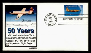 Dr Who 1997 Fdc First Supersonic Flight 50th Aniv Cachet E66240