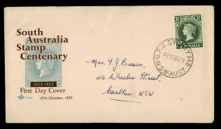 Dr Who 1955 South Australia Stamp Centenary Fdc C135171