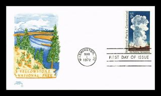 Dr Jim Stamps Us Yellowstone National Park Colonial Cachet Fdc Cover