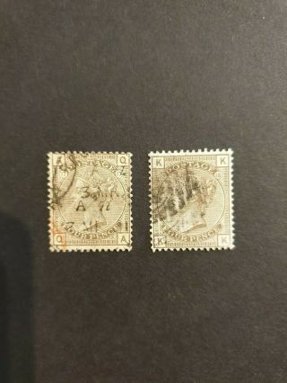 Gb 1880/83 4d Grey Brown Plates 17 & 18 Sg160