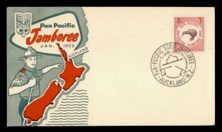 Dr Who 1959 Zealand Pan Pacific Boy Scouts Jamboree Kiwi Fdc C133781