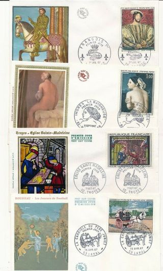D280059 Paintings Art Nudes 1967 Set Of Fdc 