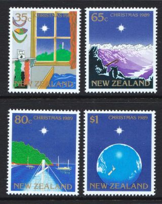 Zealand 1989 Christmas Issue - Mnh Set - Cat £2 - (45)