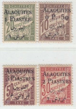 Syria Alaouites 1925 Issue Full Set Yvert T1/4 = Scott J1/4