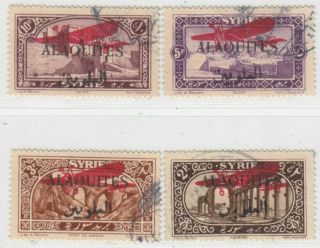 Syria Alaouites 1926 Issue Full Set Yvert A9/12 = Scott C9/12