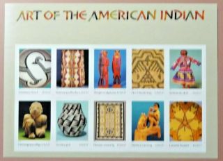 Scott 3873 Art Of The American Indian Sheet (face Value - $3.  70)