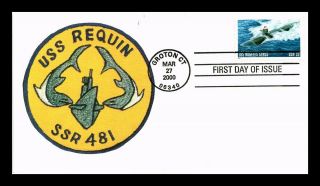 Dr Jim Stamps Us Naval Submarine Uss Requin Los Angeles Class Fdc Cover