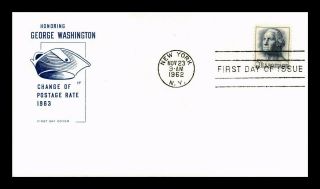 Dr Jim Stamps Us George Washington 5c House Of Farnum First Day Cover