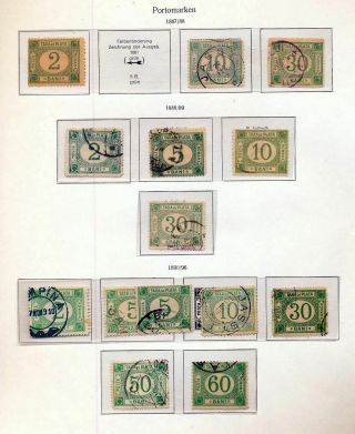 Romania 1887/1920 Postage Dues M&u (50,  Items) (mr 35