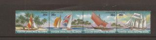 Cocos Keeling Island 1987 Sailing Craft Mnh Set Of Stamps
