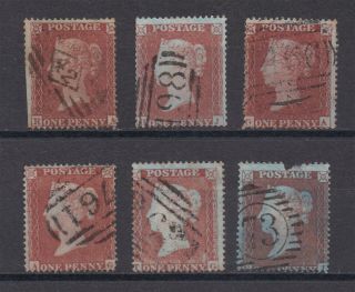 Lot:31481 Gb Qv 1d Red Penny Star Selection Of Stock