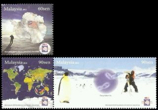 Malaysia Antarctic Research Programme 2012 Penguin Bird Fauna Earth (stamp) Mnh