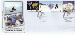 Malaysia Antarctic Research Programme 2012 Penguin Bird Fauna Earth (stamp Fdc)