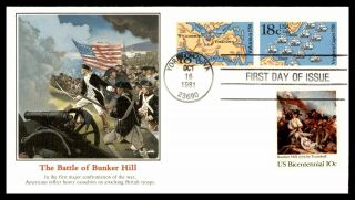 Mayfairstamps Us Fdc 1981 Battle Of Bunker Hill Fleetwood Wwb_16033