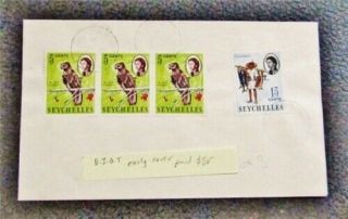 Nystamps British Indian Ocean Territory Stamp Early Cover Paid: $50