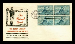 Dr Jim Stamps Us National Guard First Day C George Cover Scott 1017 Block