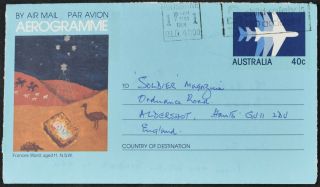 Australia 1984 40c Aerogramme Air Letter To England C54000