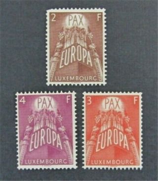 Nystamps Luxembourg Stamp 329 - 331 Og H/nh $24