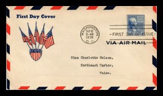 Dr Jim Stamps Us James K Polk Presidential Series Fdc Cover Scott 816 Air Mail