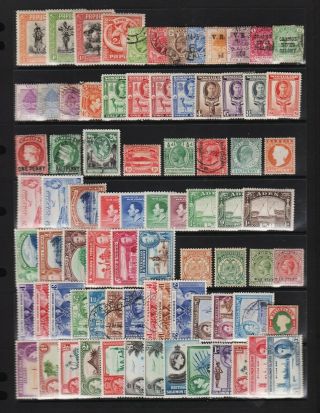 British Commonwealth - Unusual,  Useful Group Of 79 Older Stamps - See Scan