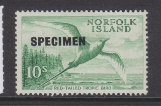 Norfolk Islands 1960 Sg 36 Specimen Overprint Mh