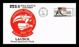 Dr Jim Stamps Us Space Shuttle Discovery Launch Event Cover 1985