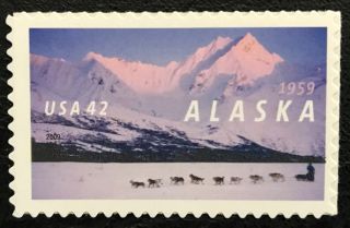 2009 Scott 4374 - 42¢ - Alaska Statehood - Single Nh