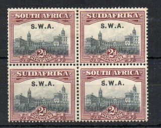 South West Africa 1927 - 30 2d South Africa Opt Mh 2 X Horizontal Pair