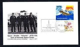 Space Shuttle Atlantis Sts - 135 Landing 2011 Space Cover (2562)