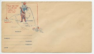 Usa Patriotic Cover Spanish American War Uncle Sam Hold The Fort Boys.
