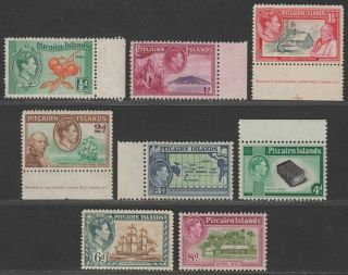 Pitcairn Islands 1940 - 51 King George Vi Set To 8d Sg1 - 6a Cat £60