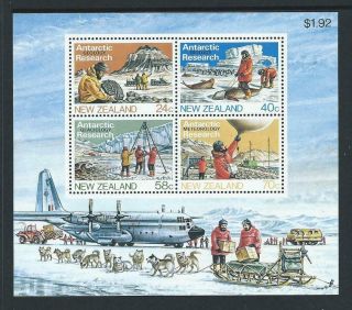 1984 Zealand Antarctic Research Minisheet Mnh (sg Ms1331)