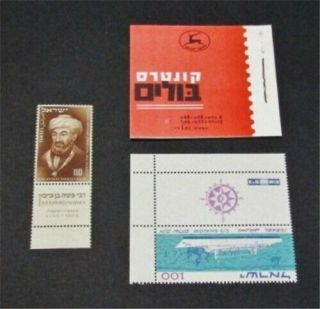 Nystamps Israel Stamp 74//b13 Og Nh $25