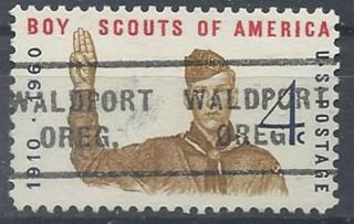 Oregon Precancels,  Commemorative,  4c Boy Scout,  Waldport,  Type 712