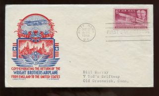 Us North Carolina Event Cover (commemorating Wright Brothers) 1949 Kitty Hawk