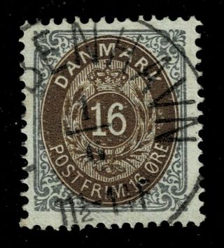 Denmark Plated 16 øre Print 12,  Pos.  21