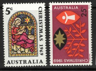 Australia Sg444/5 1969 Christmas Mnh