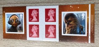 2017 Star Wars Aliens & Creatures Cylinder Stamp Booklet Pm57.  Mnh