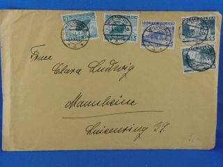Poland Old Cover 1936 Wiecbork To Germany Franking (n3/29)