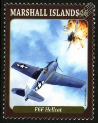 Us Navy Grumman F6f Hellcat Wwii Carrier Fighter Aircraft Stamp (2013)